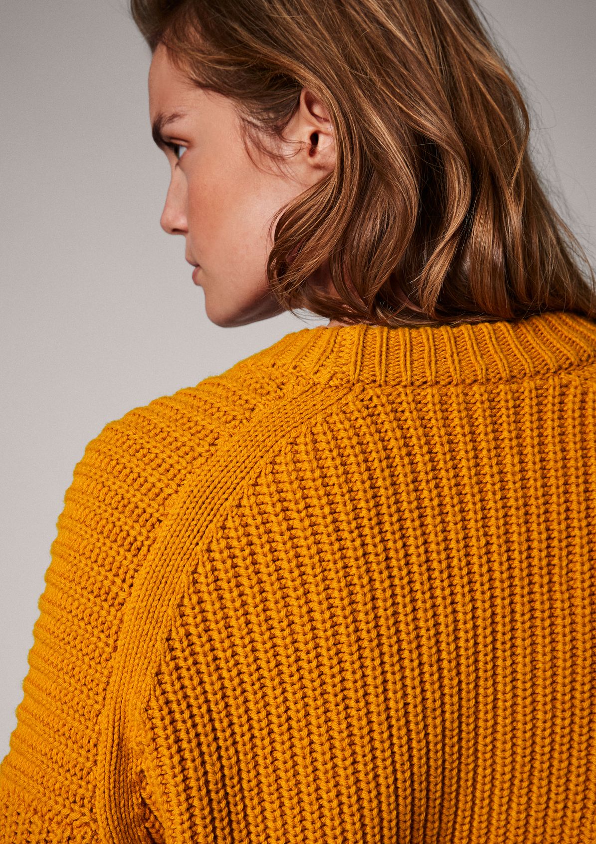 Knit jumper with a percentage of wool from comma