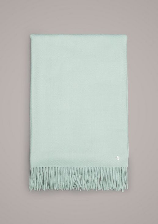Scarf with a woven pattern from comma
