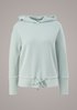 Hoodie with drawstring ties from comma