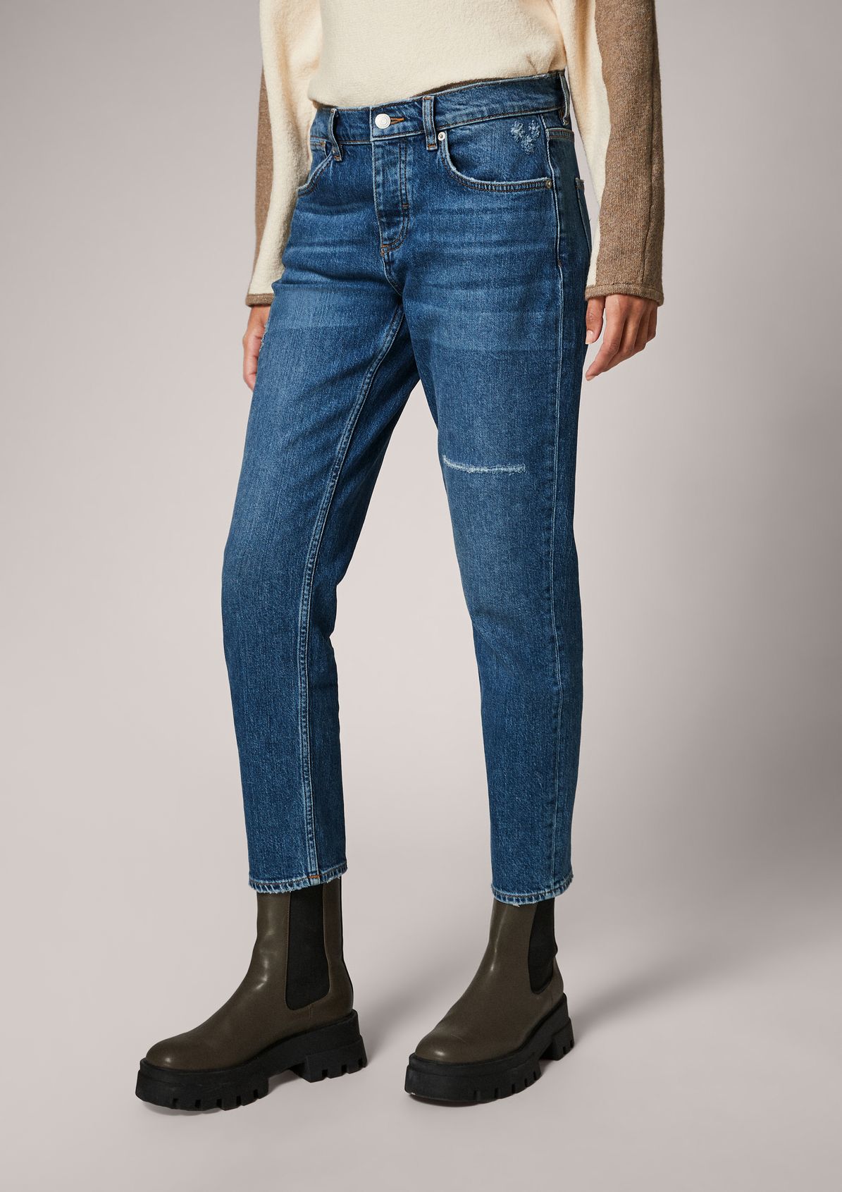 Regular: straight leg jeans from comma