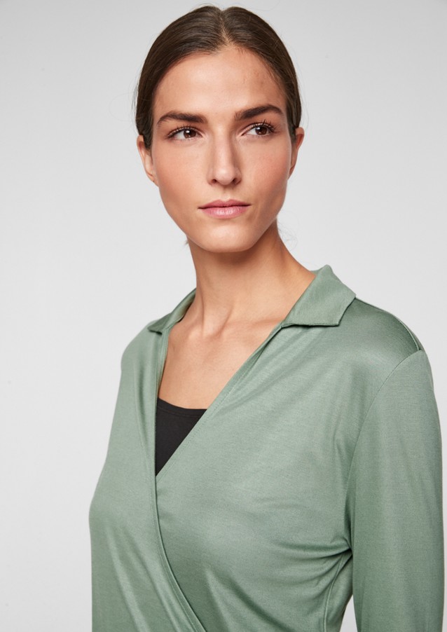 Damen Shirts & Tops | Jerseyshirt in Wickel-Optik - FX08136