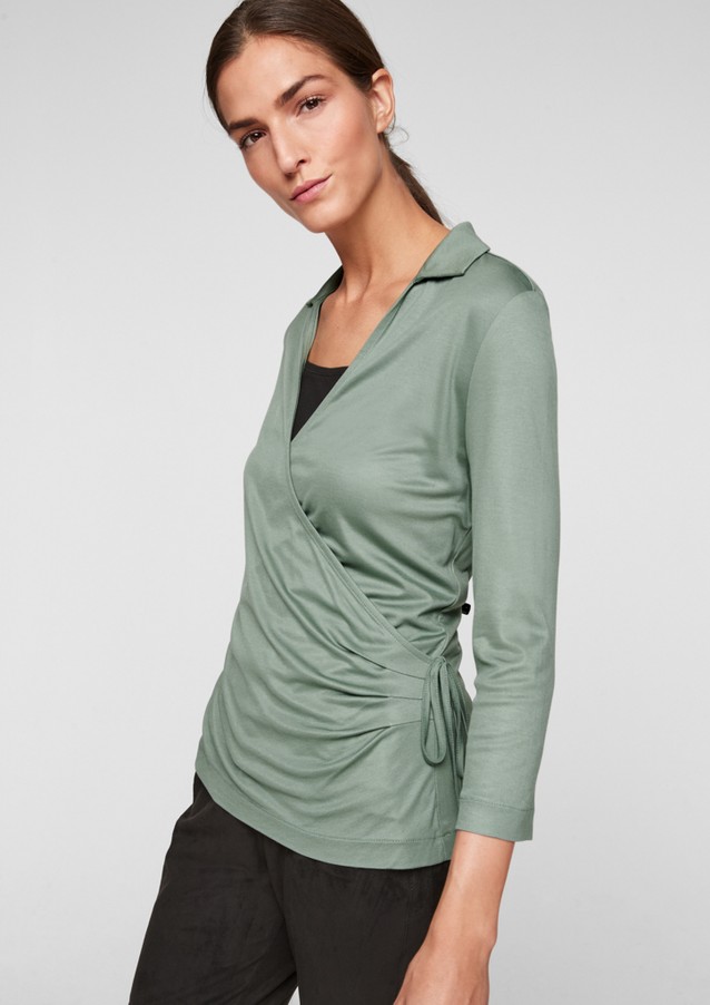 Damen Shirts & Tops | Jerseyshirt in Wickel-Optik - FX08136