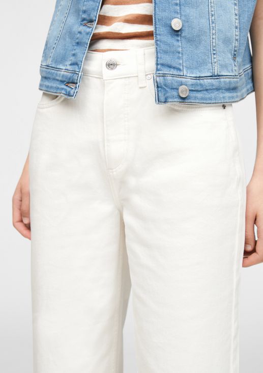 Regular Fit: Jeans im Culotte-Stil 