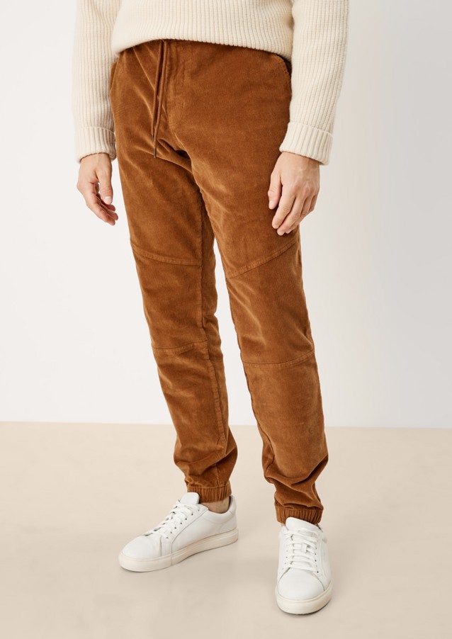 Men Trousers | Relaxed: corduroy tracksuit bottoms - XF90380
