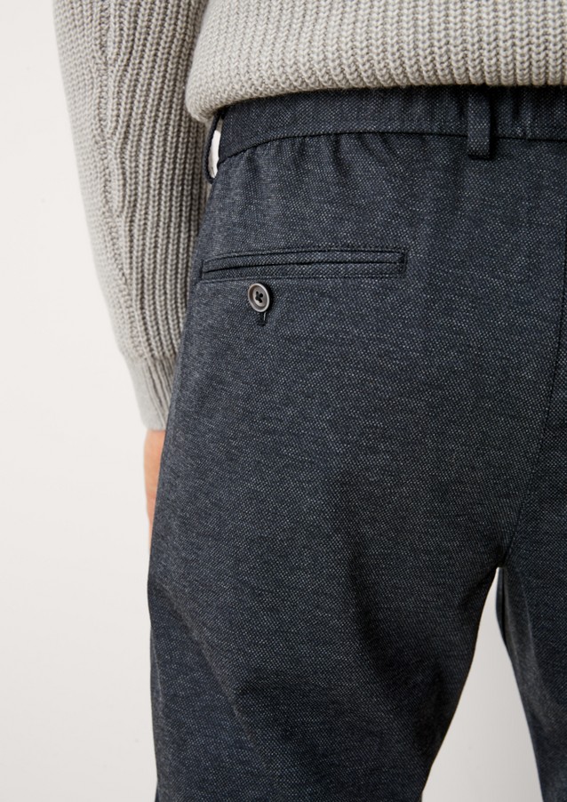 Men Trousers | Regular: tracksuit bottoms with a micro texture - BC21376