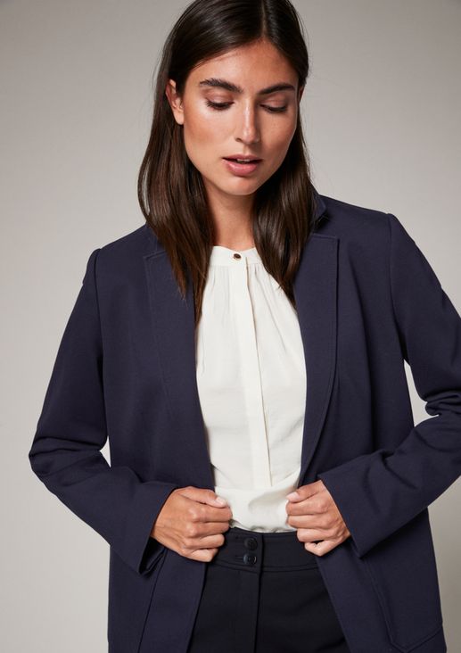 Slim-fitting interlock blazer from comma