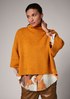 Polo neck bouclé jumper from comma