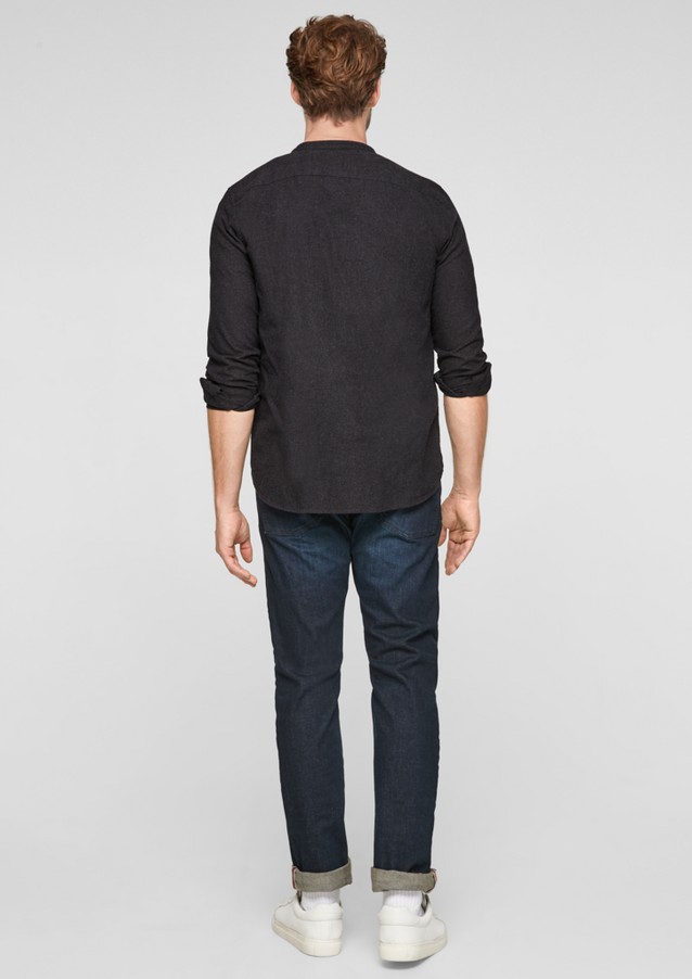 Hommes Chemises | Slim : chemise à col droit - FW67003