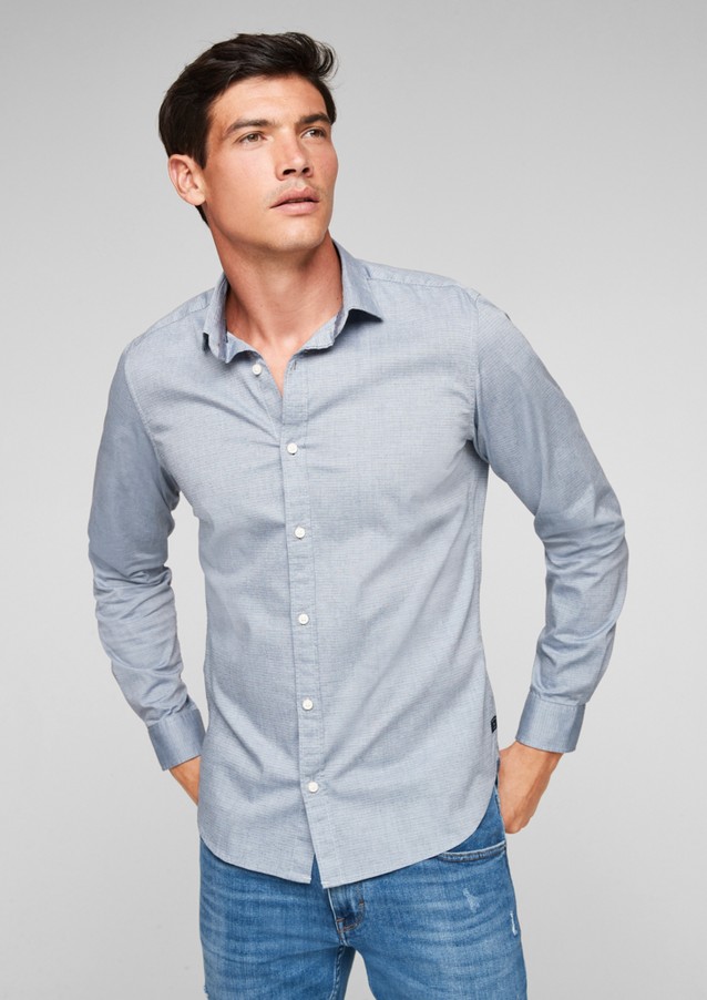 Hommes Chemises | Slim : chemise à motif - XN06251