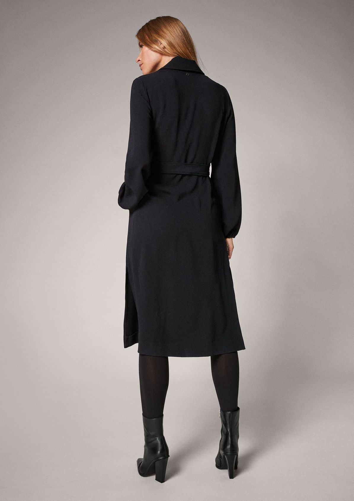 Shirt dress with twill texture from comma