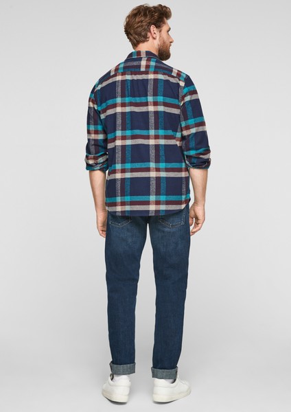 Hommes Chemises | Regular : chemise en twill à motif à carreaux - YV35776