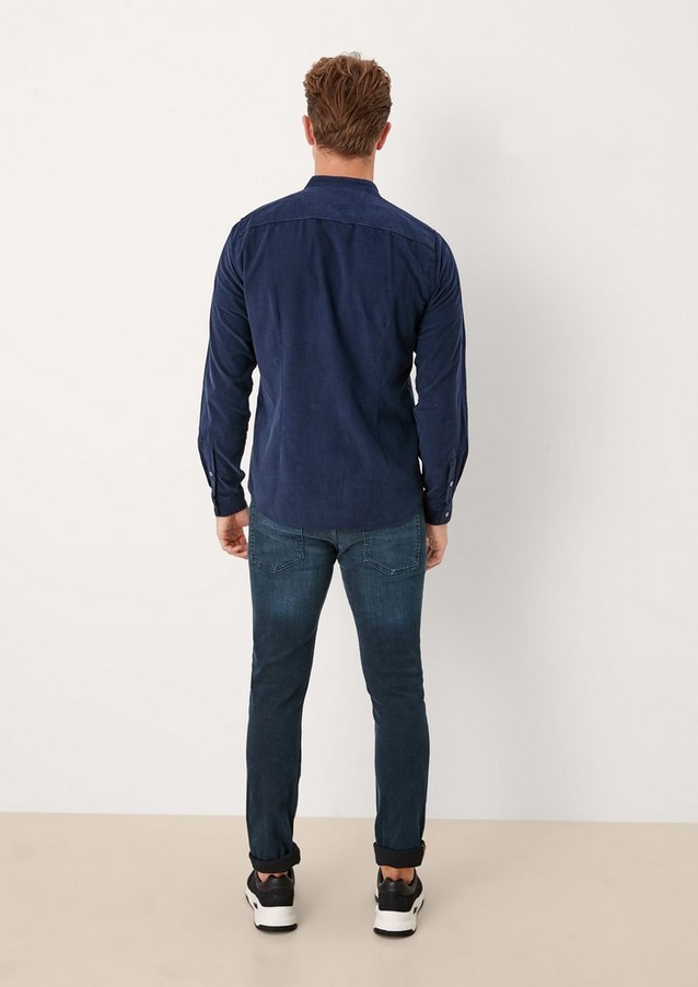 Hommes Chemises | Slim : chemise en velours milleraies - ND19470