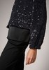 Bomber jacket with sequins from comma