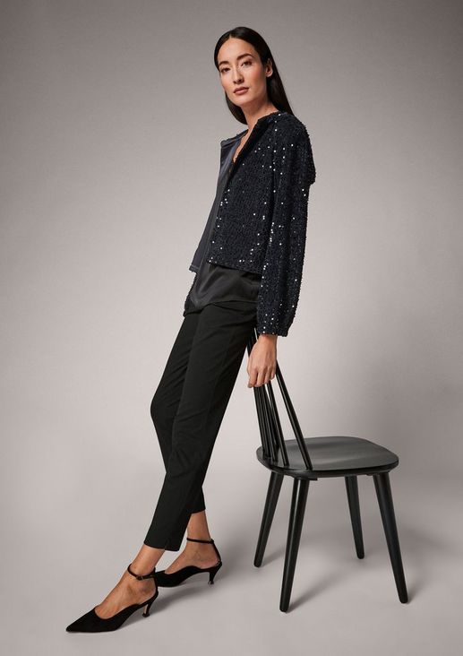 Bomber jacket with sequins from comma
