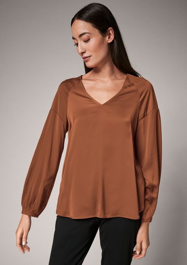 Blouse with balloon sleeves from comma