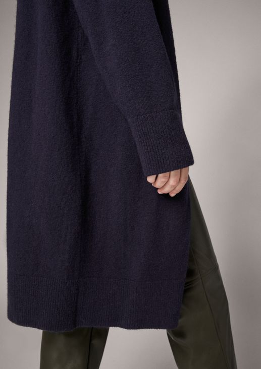 Long, wool blend cardigan from comma