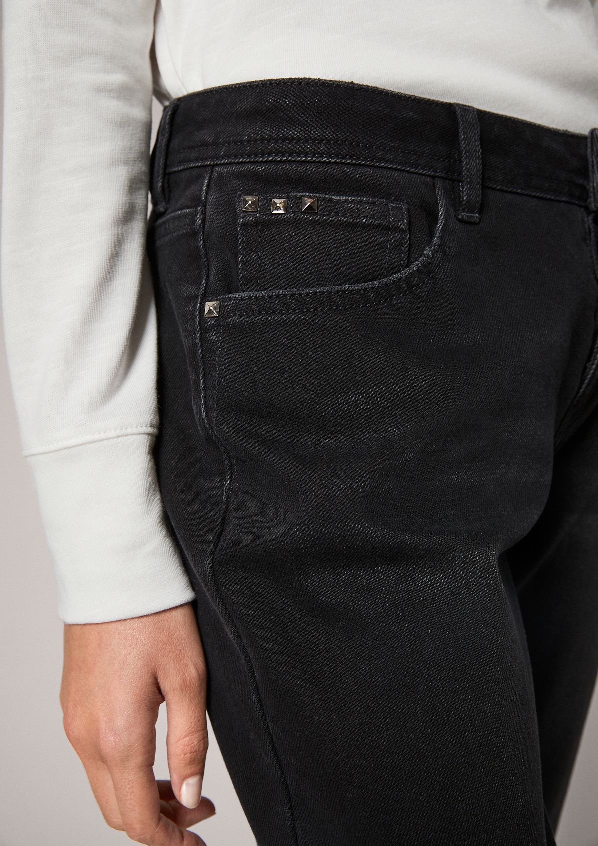 Regular: jeans with studs from comma