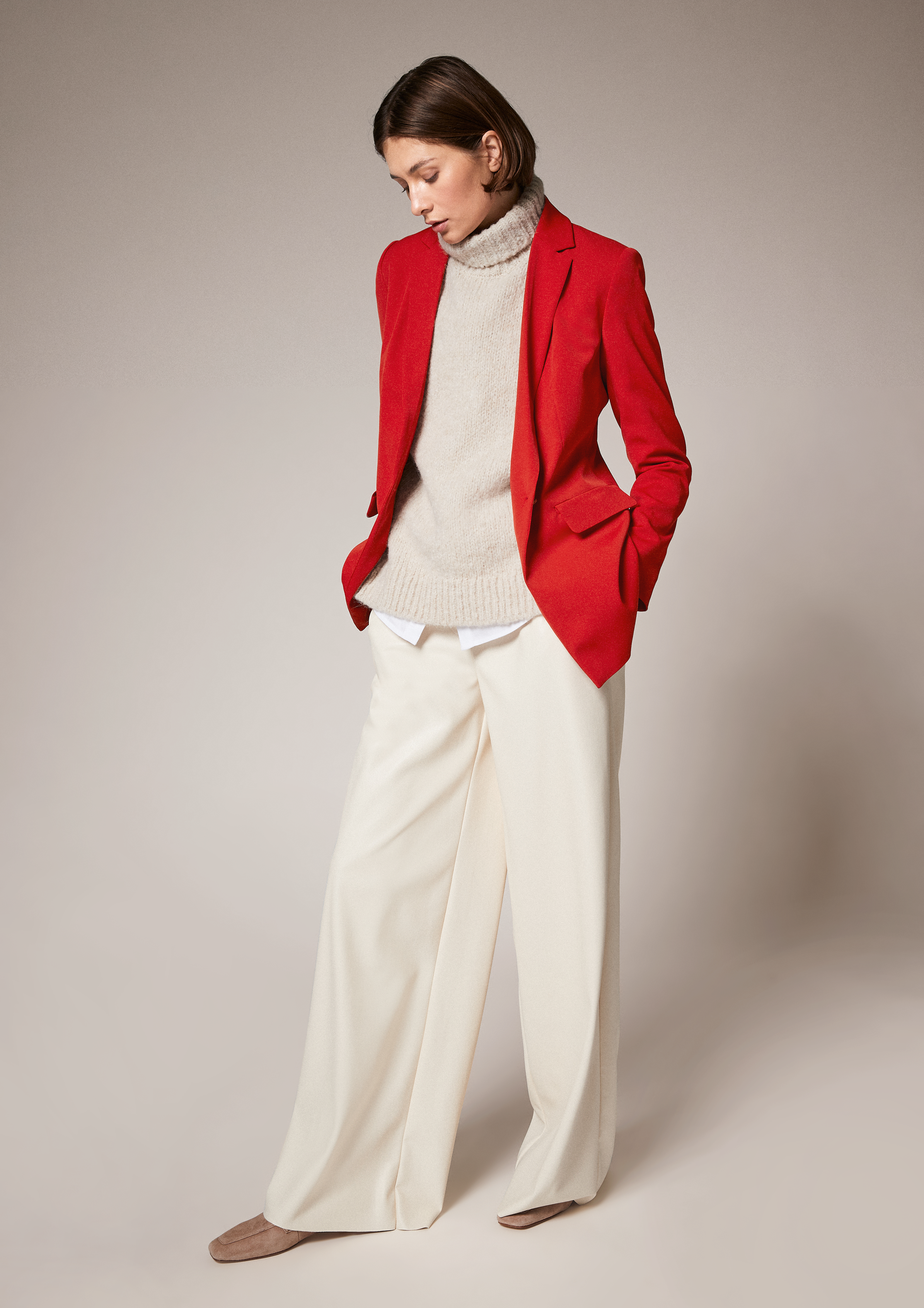Stretch viscose blazer from comma