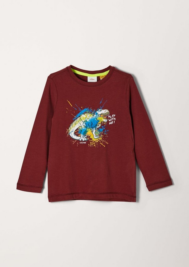 Junior Kids (sizes 92-140) | Jersey top with a dinosaur print - NL95427