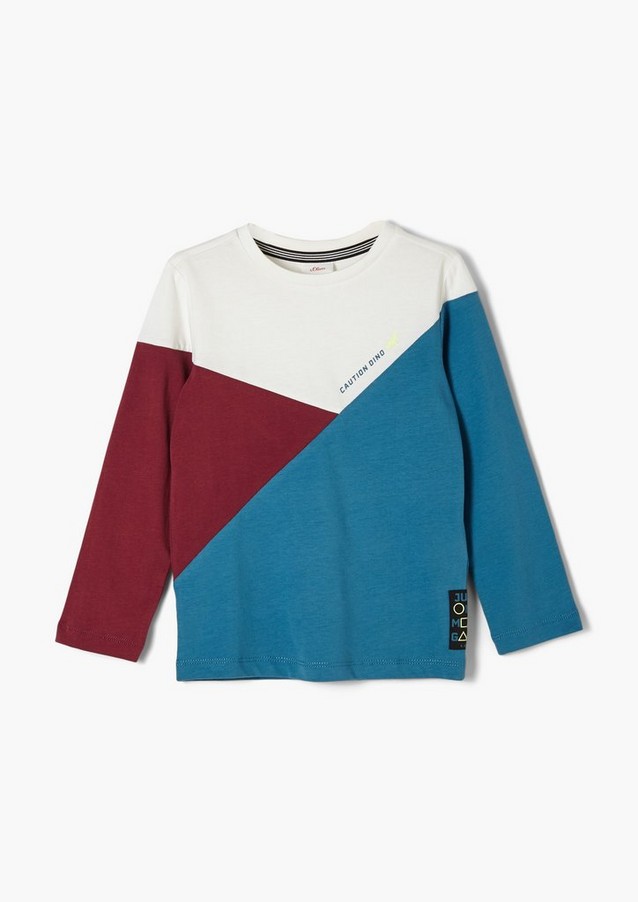 Junior Kids (sizes 92-140) | Cotton top with colour blocking - ZX61955