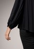 Pleated blouse with balloon sleeves from comma