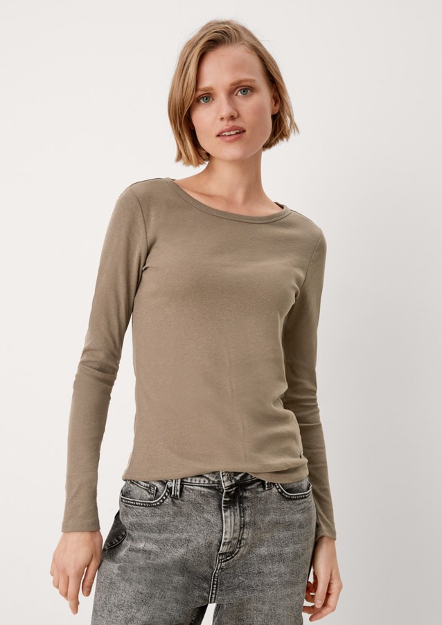 Femmes Shirts & tops | T-shirt à manches longues en jersey - XP96732