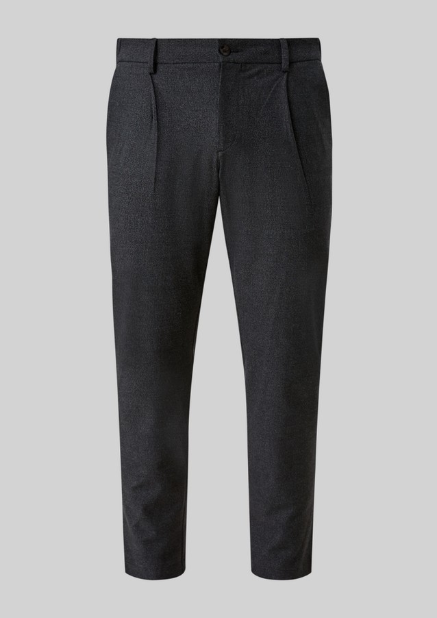Men Trousers | Slim: trousers with a woven texture - ZL98461