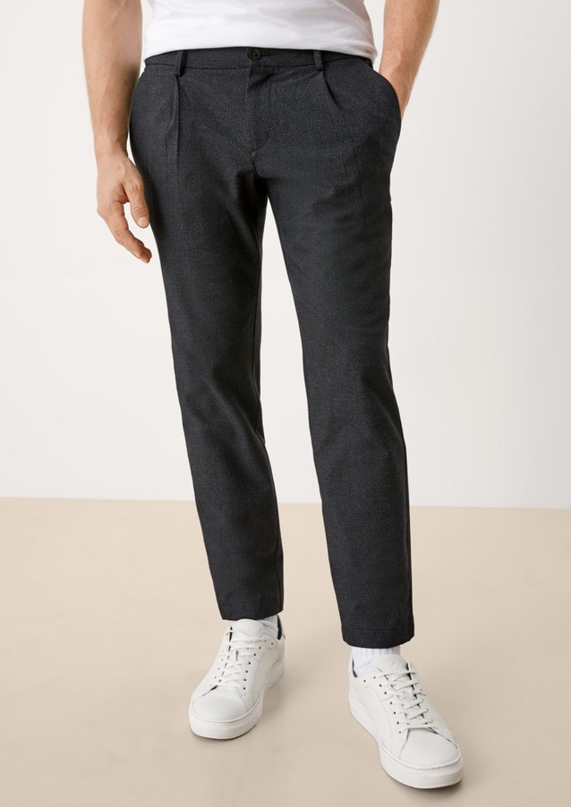 Hommes Pantalons | Slim : pantalon de texture tissée - GB77341
