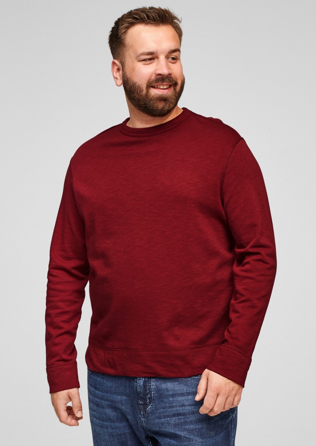 Herren Big Sizes | Sweatshirt mit Flammgarnstruktur - MR76435