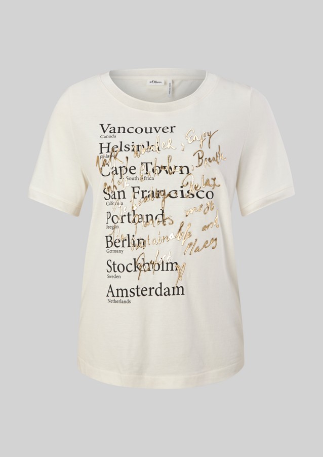 Femmes Shirts & tops | T-shirt en jersey orné d’une inscription - AE67784