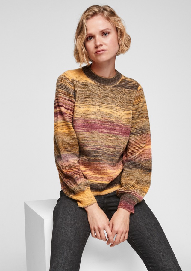 Damen Pullover & Sweatshirts | Strickpullover mit Ballonärmeln - AJ75123