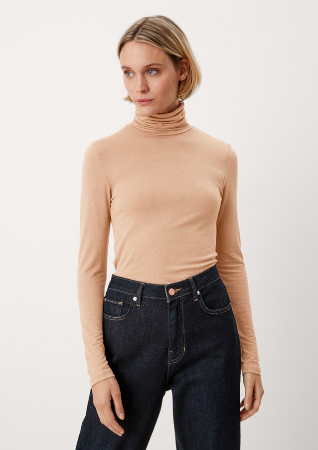 Femmes Shirts & tops | Haut à col roulé à teneur en laine - NQ58908