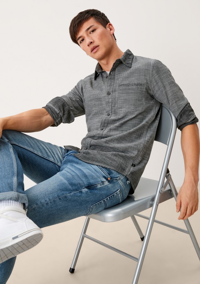 Hommes Chemises | Slim : chemise délavée - IE91141