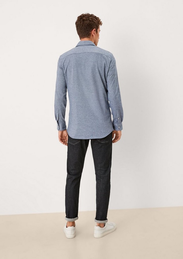 Hommes Chemises | Slim : chemise chinée en jersey - CT53447
