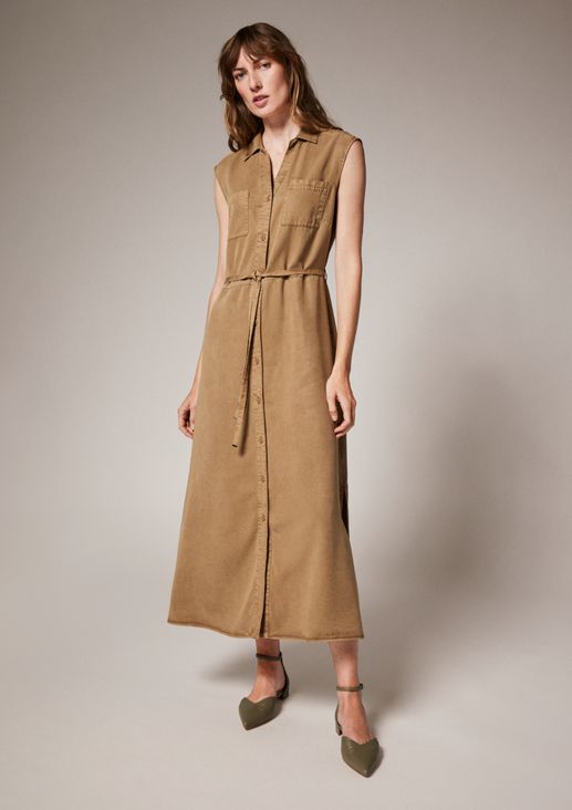 Maxi dress with tie belt from comma