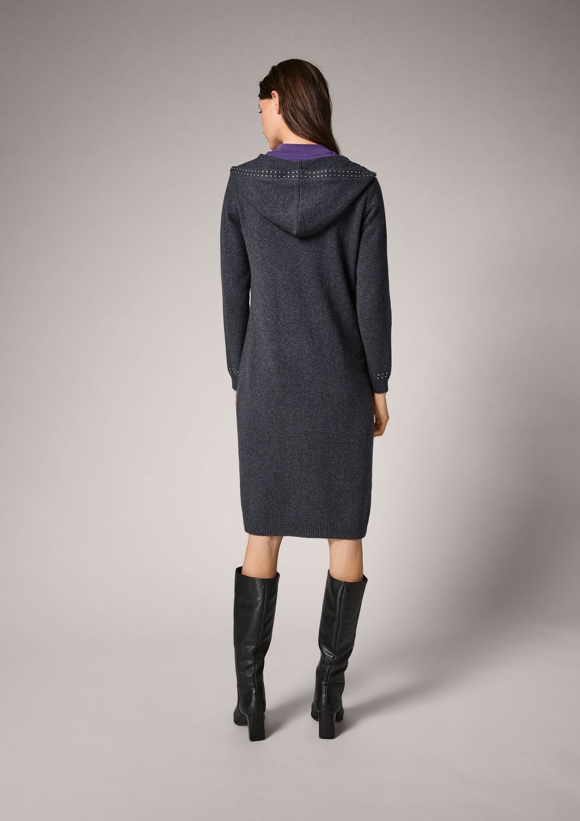 Wool blend dress with studs from comma