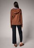 Hooded fine knit jumper from comma
