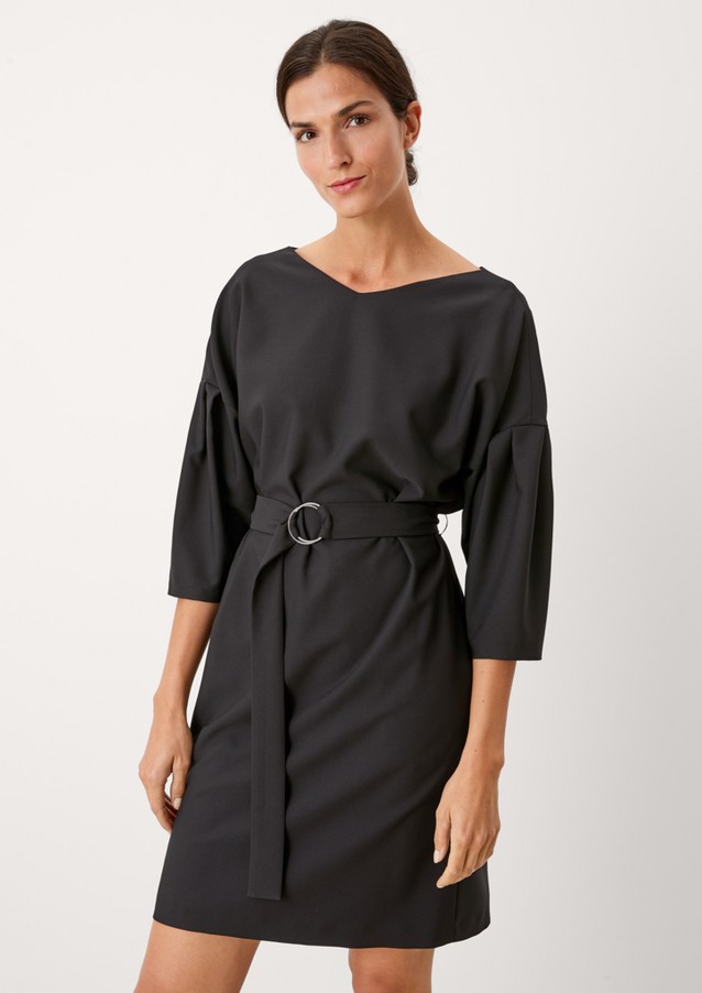Femmes Robes | Fine robe en viscose mélangée dotée d'une ceinture - YF96448
