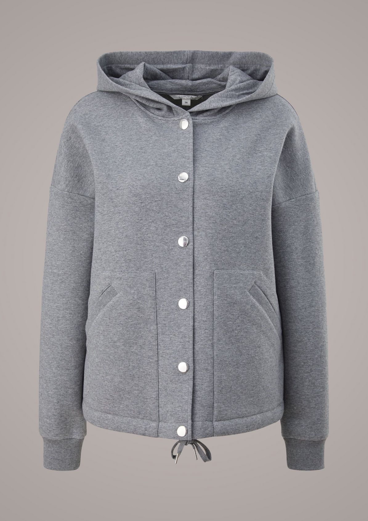 Sweatshirt jacket with a hood from comma