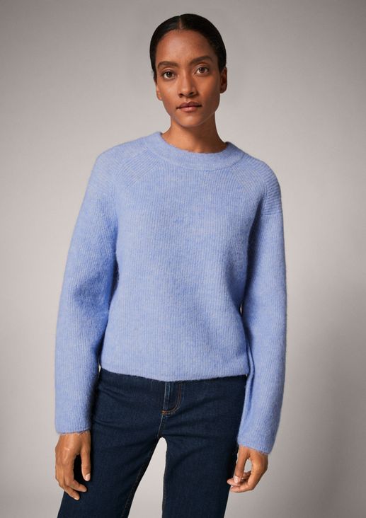 Wool blend jumper with alpaca from comma