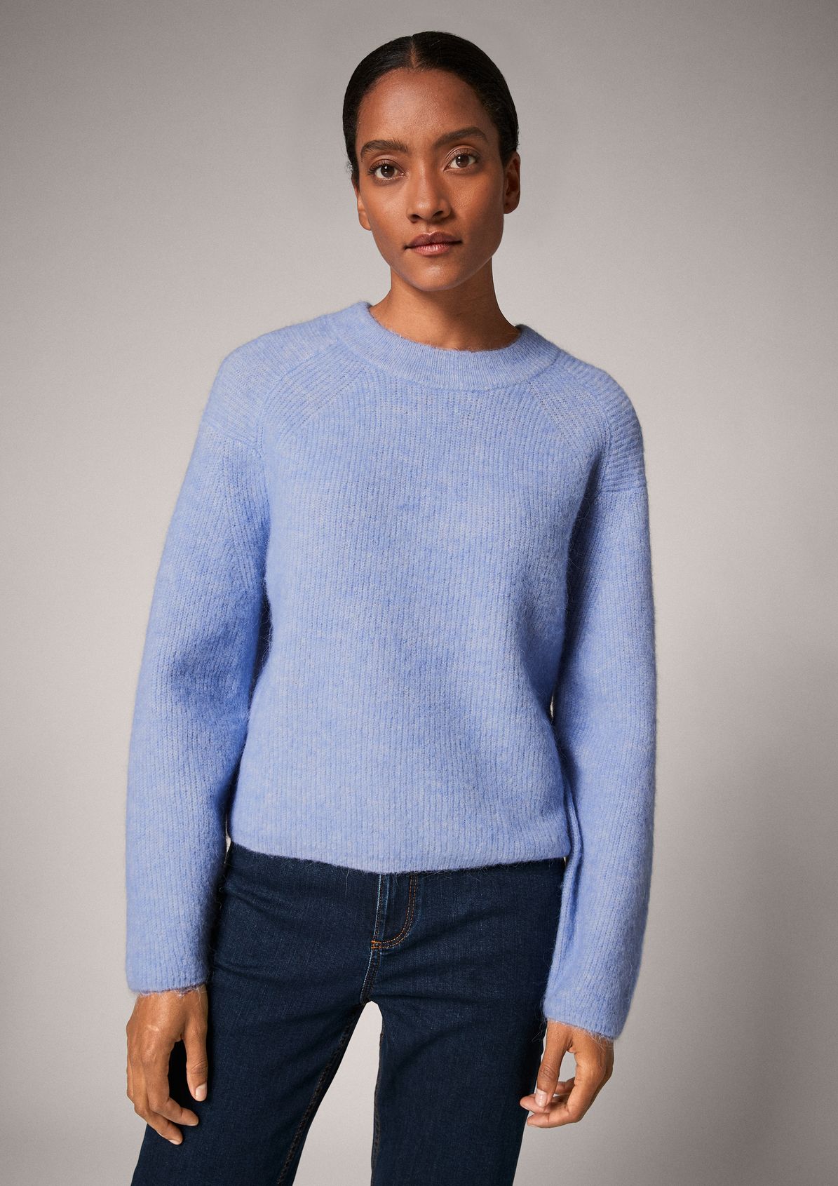 Wool blend jumper with alpaca from comma