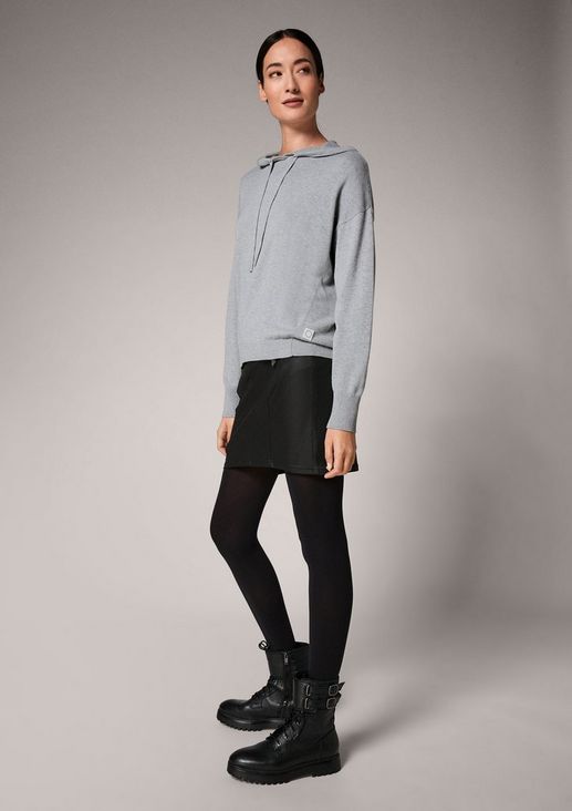 Fine knit hooded jumper from comma