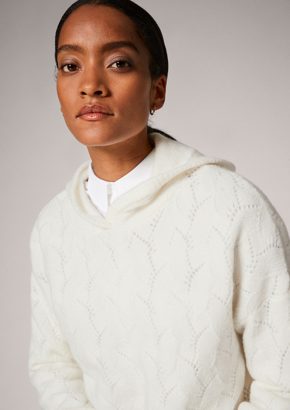 Jumper with an openwork pattern from comma