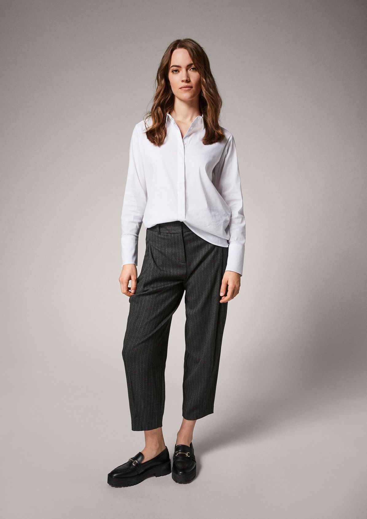 Regular: pinstripe trousers from comma