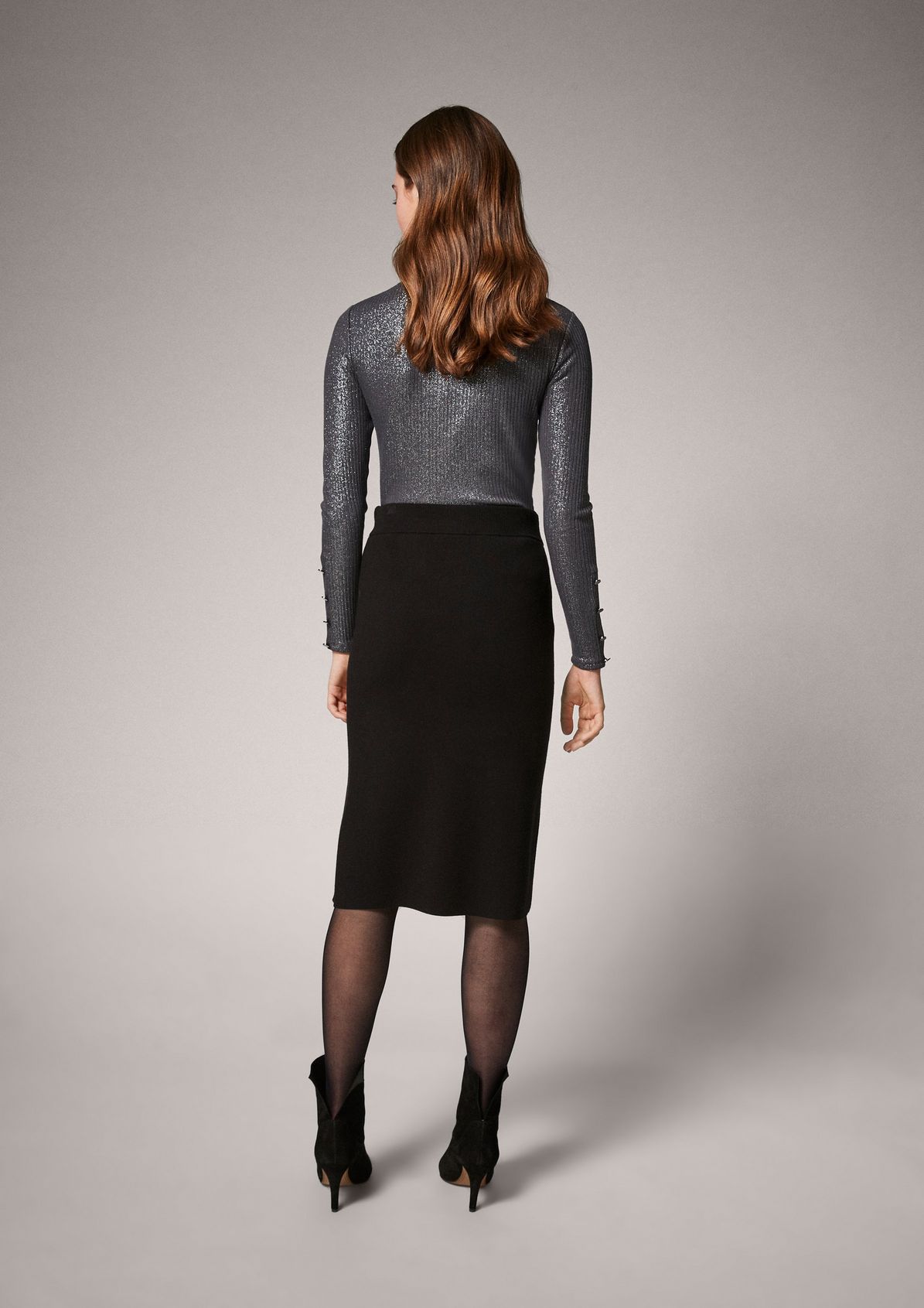 Pencil skirt with studs from comma