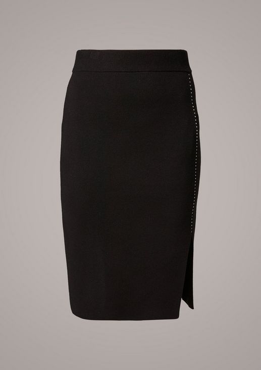 Pencil skirt with studs from comma