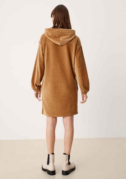 Femmes Robes | Robe à capuche en velours côtelé - CT23205