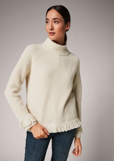 Jumper with fringing from comma