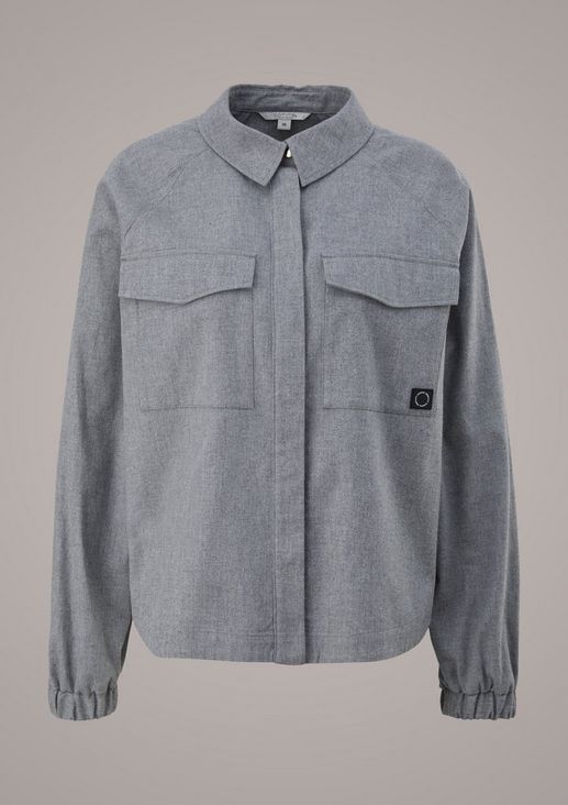 Overshirt with raglan sleeves from comma
