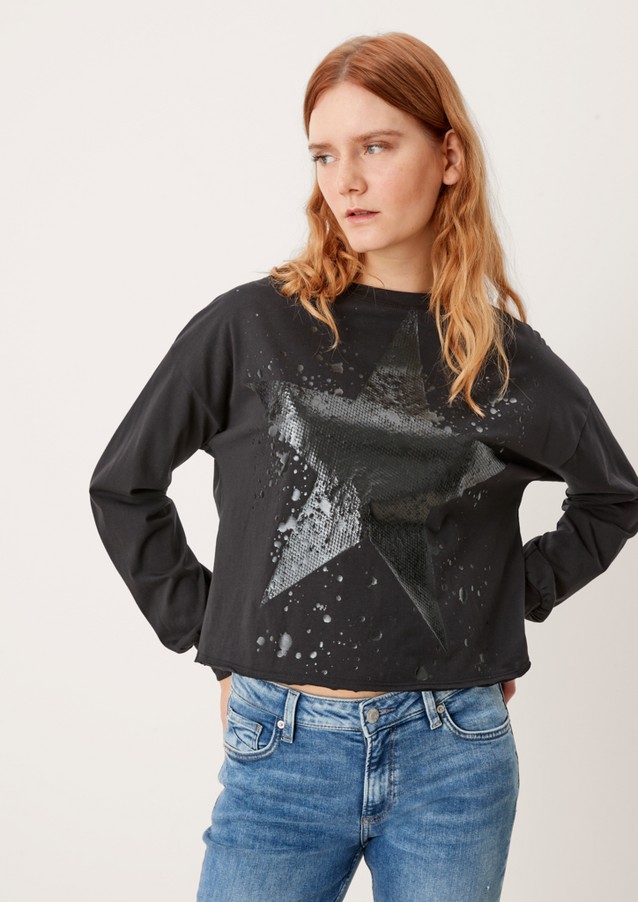 Damen Shirts & Tops | Sweatshirt mit Frontprint - FO44599